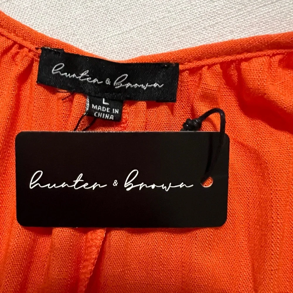 Hunter & Brown Women's Jumpsuit in‎ Orange